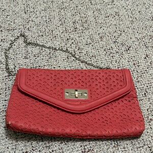 Burndt orange Laser-Cut Chain Clutch